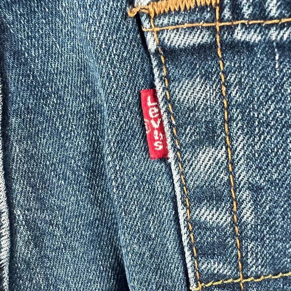 Levi's 505 Straight Jeans Mens 30x30.5 Blue Medium Wash Denim Stretch Mid Rise‎